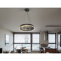 Подвесной светильник Stone CCT- черный LED 60D