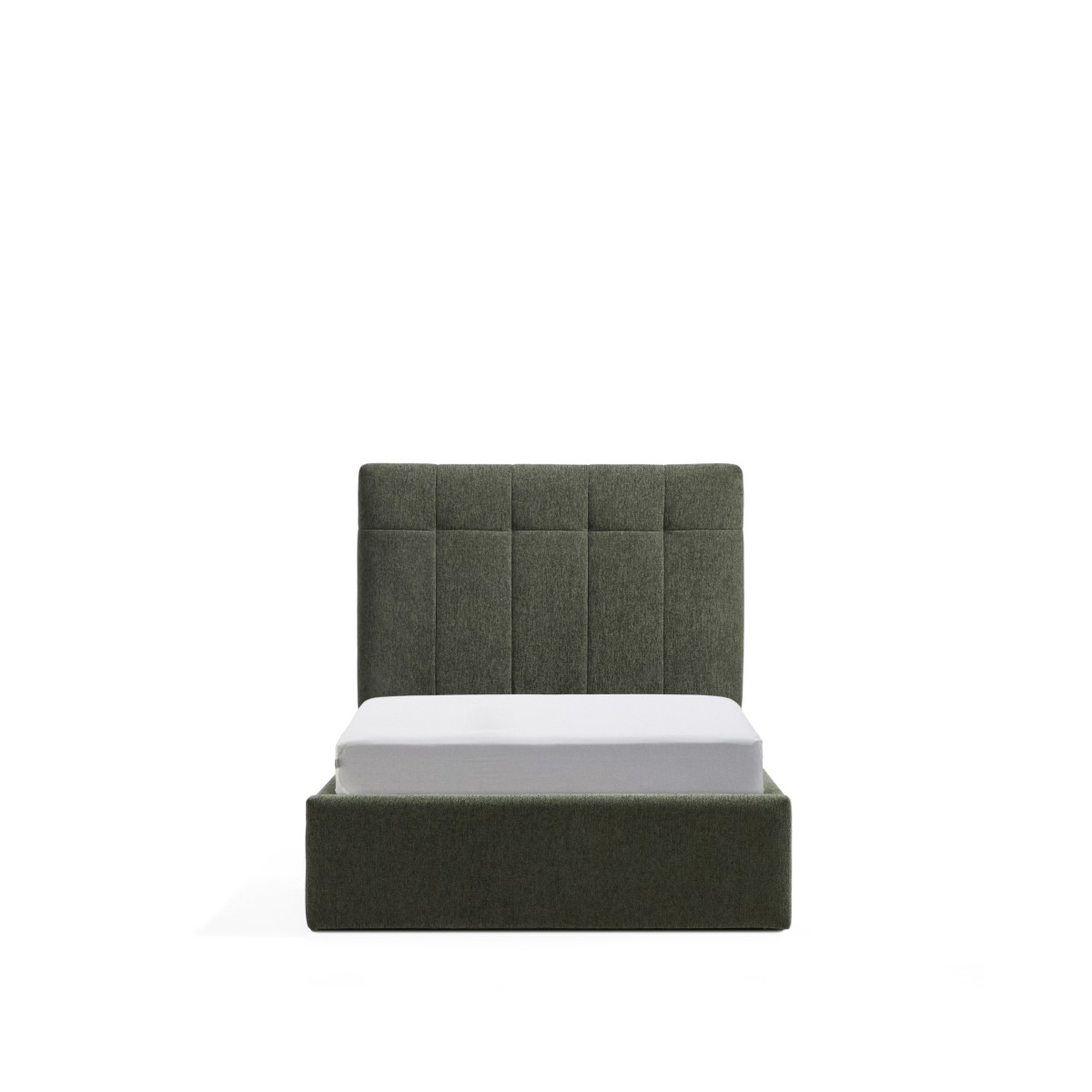 Кровать Darnela из шенилла цвета мха, для матраса 90 x 200 см