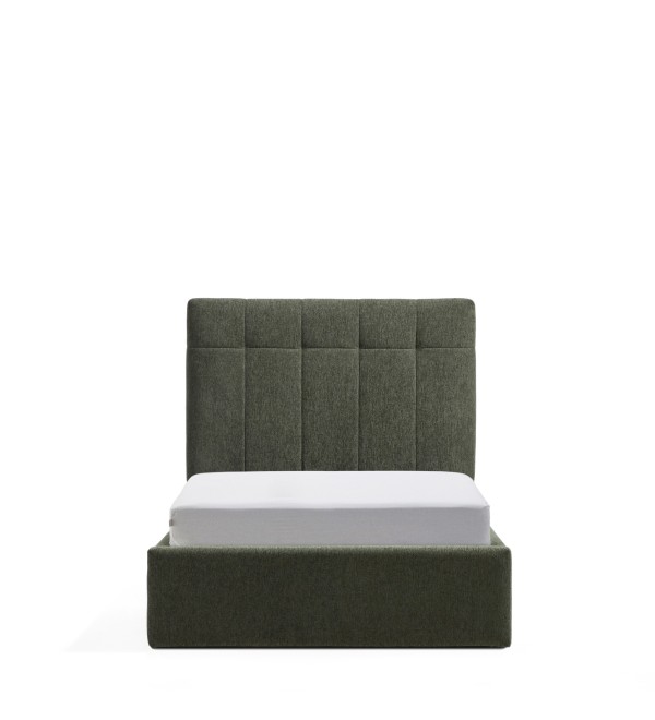 Кровать Darnela из шенилла цвета мха, для матраса 90 x 200 см