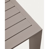 Culip Алюминиевый уличный стол с порошковым покрытием коричневого цвета 180 x 90 см