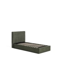 Кровать Darnela из шенилла цвета мха, для матраса 90 x 200 см