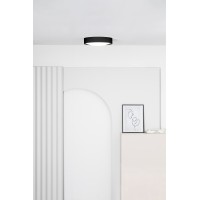 Потолочный светильник Vuk черный LED 40W 2700K