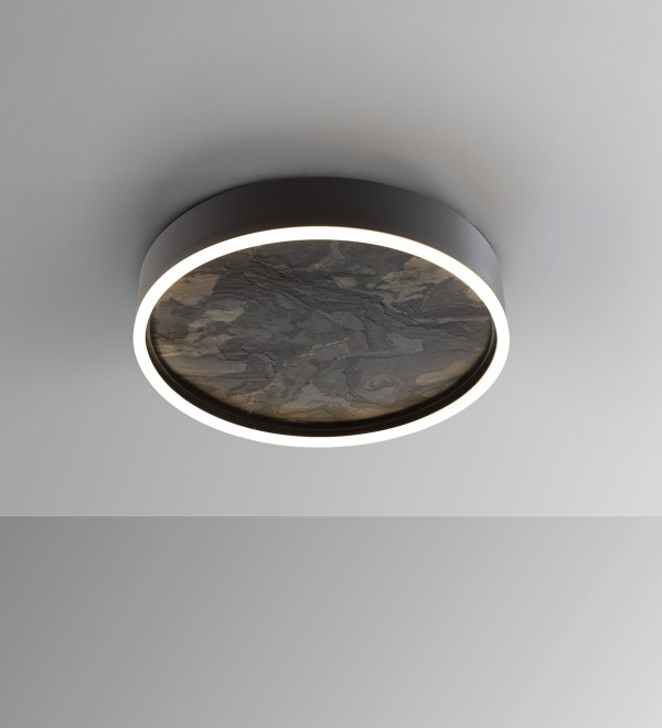 Потолочный светильник Stone CCT- черный LED 40D