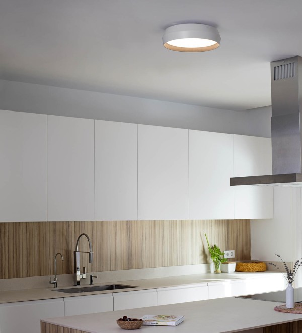 Shoku 350 Настенный/потолочный светильник белый/черный LED 24W 2700K DIM