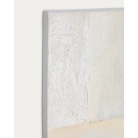 Pineda Абстрактный холст белого цвета 95 x 95 см