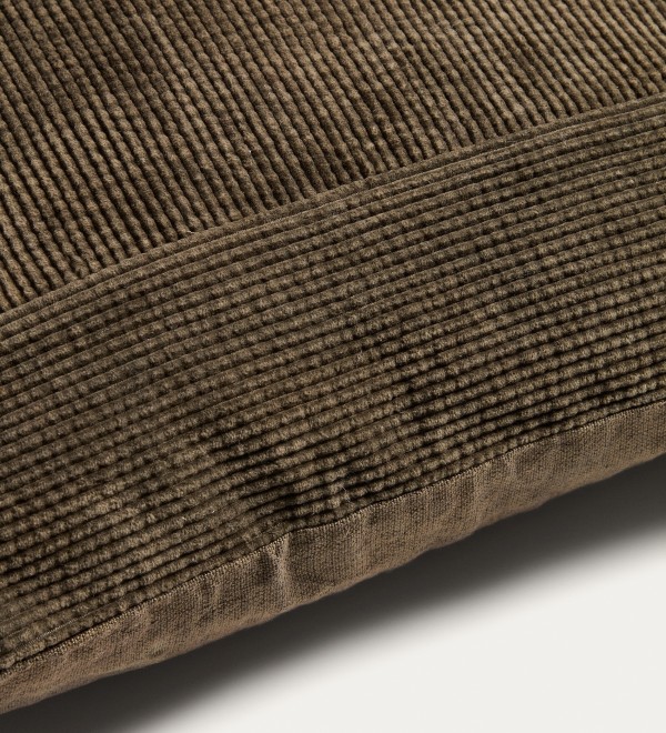 Чехол для подушки Seliria из коричневого вельвета с вышивкой, 50 x 50 см