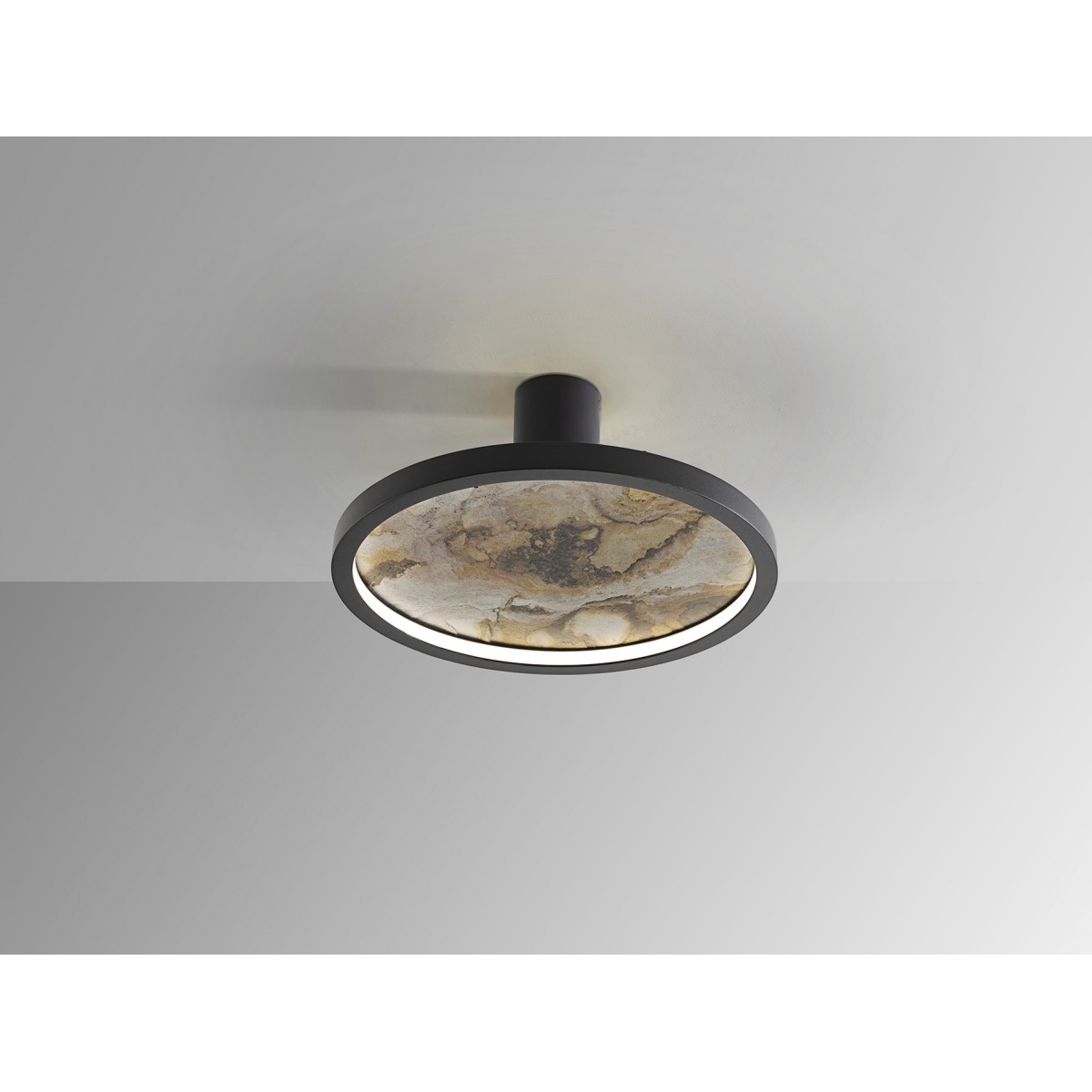 Настенный/потолочный светильник Stone CCT- черный LED D30