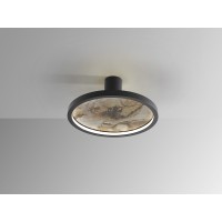 Настенный/потолочный светильник Stone CCT- черный LED D30