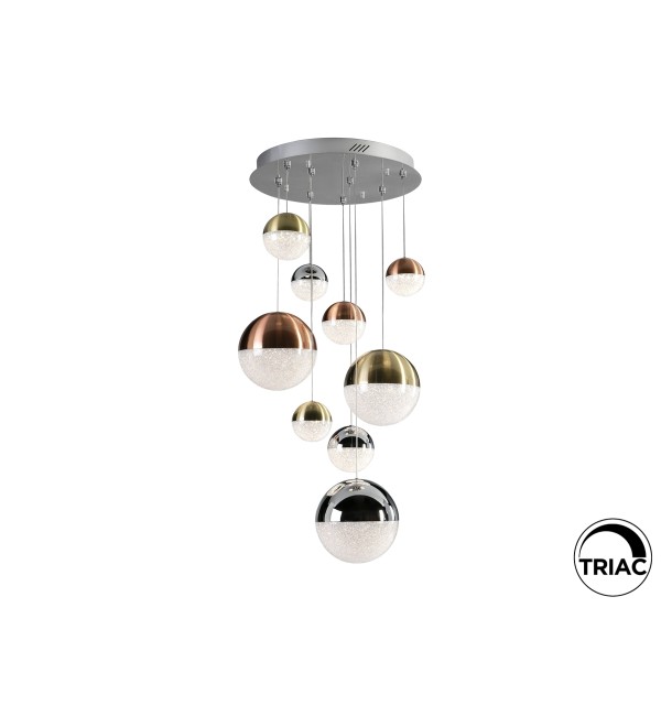 Подвесной светильник Sphere 9L LED Ø50 DIM разноцветный