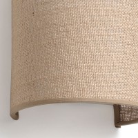 Вертикальное круглое бра из джута Otton R