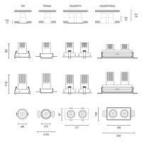 Встраиваемый светильник ELIOS FIJO IP20 10W черный 15є 2700K