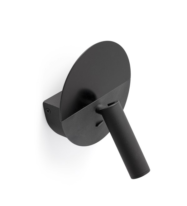 DUAS Бра с ридером черный USB C LED 3W 2700K