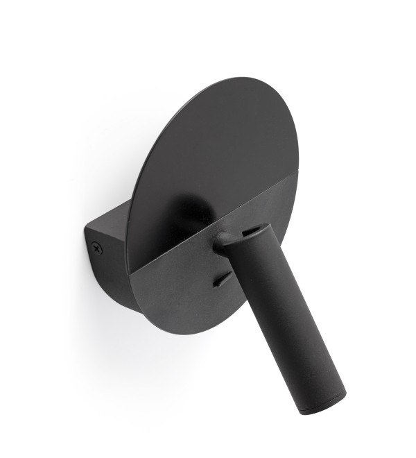 DUAS Бра с ридером черный USB C LED 3W 2700K