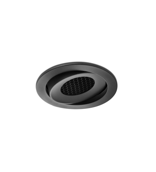 KIVI Встраиваемый светильник ORIENTABLE черный 7W 3000K 36° IP44