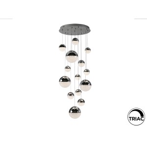 Люстра Sphere 14L хромированная D60 DIMABLE