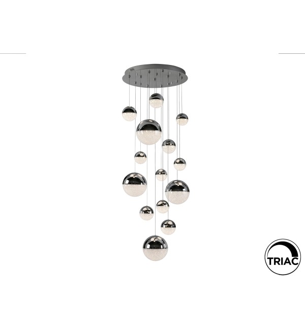 Люстра Sphere 14L хромированная D60 DIMABLE