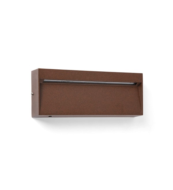 Уличный настенный светильник DUNE APLIQUE RECTANGULAR темно-коричневый 6W 4CCT