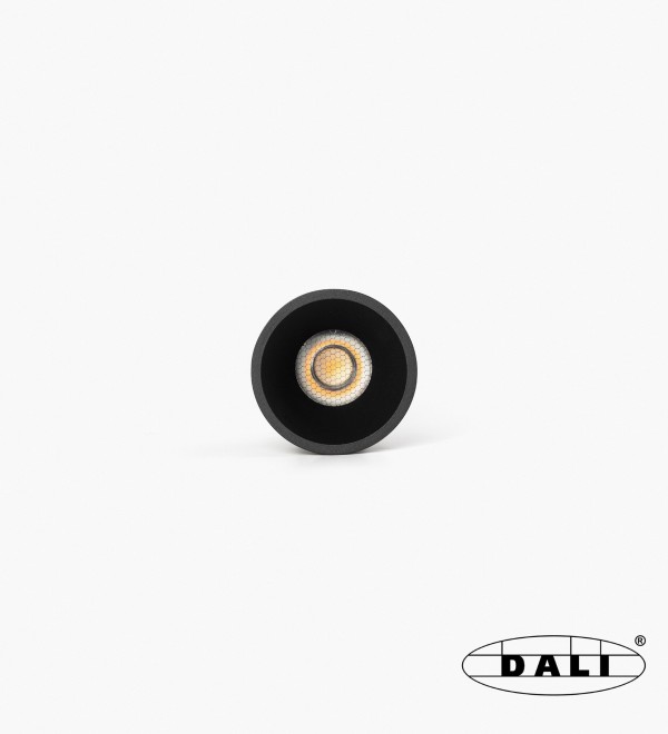 Tulipa Черный встраиваемый даунлайт 7W 15° 4000K CRI90 DALI