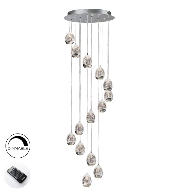 Люстра Rocio LED 14L DIM хром BLUETOOTH 