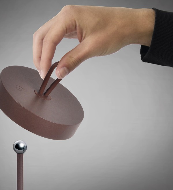 Gong Настольная лампа LED с отделкой Corten 