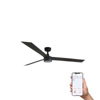 Потолочный вентилятор CRUISER XL Ш1600MM черный 3 PALAS 18W LED DIM TUYA
