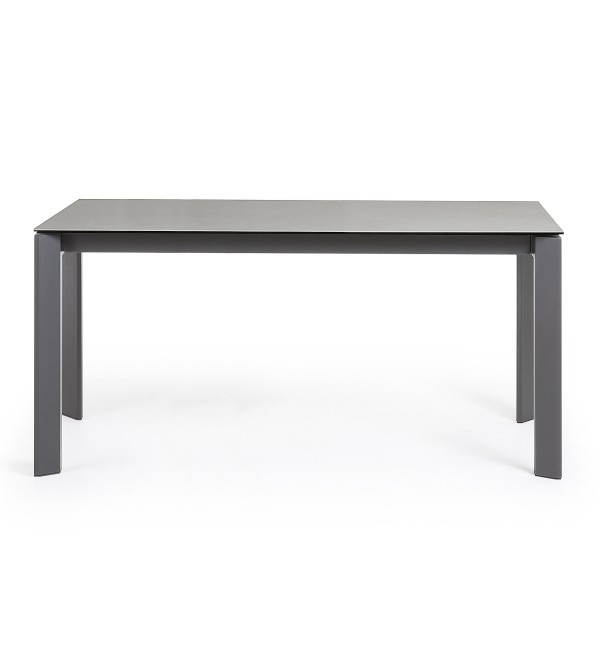 Стол Atta 160 (220) x90 антрацит керамика