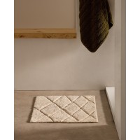 Коврик для ванной Nyana белый хлопковый 50 x 70 см