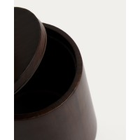 Контейнер Eide из древесины гевеи темного цвета