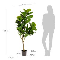 Flower Искусственное растение листовой скрипки 145см
