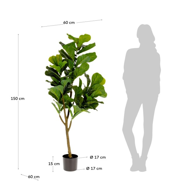 Flower Искусственное растение листовой скрипки 145см