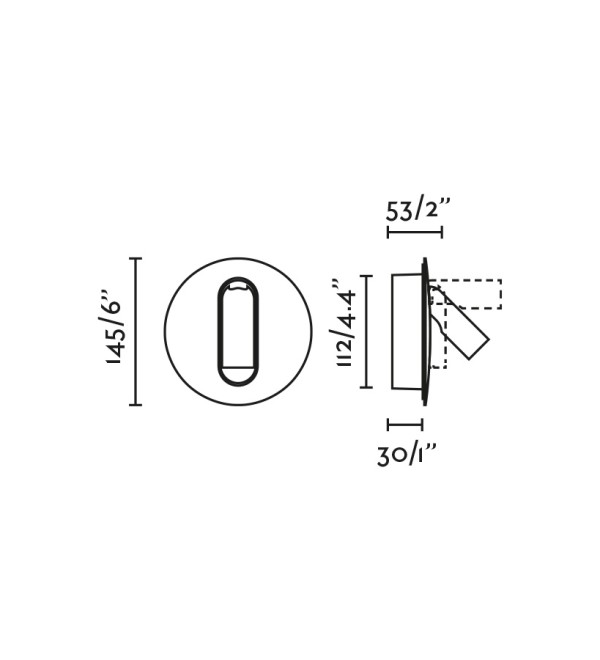 TIMIT Бра с ридером белое LED 2700K