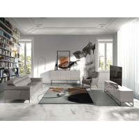 3-х местный диван 5320-3P-M5655 / 6122 с кожаной обивкой и механизмом релаксации