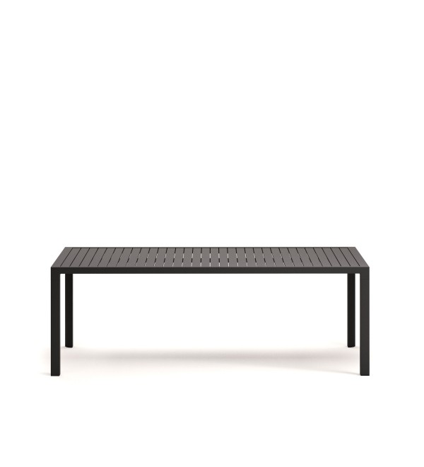 Culip Алюминиевый уличный стол с порошковым покрытием серого цвета 220 x 100 см