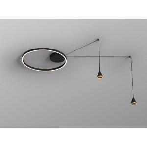 Conic Потолочный светильник 2L черный/бронзовый