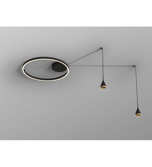 Conic Потолочный светильник 2L черный/бронзовый