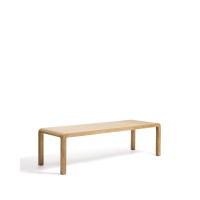 Раздвижной стол Erisia из массива дуба с натуральной отделкой, 200 (280) x 100 см