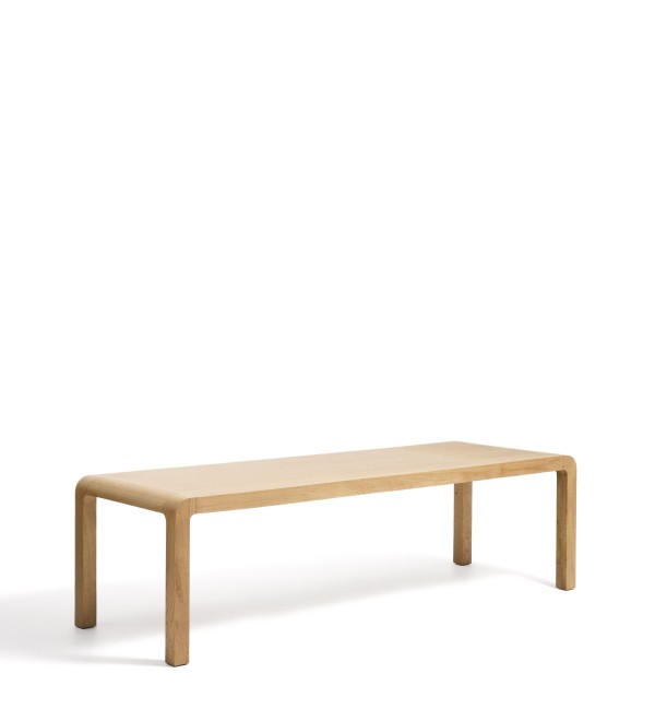 Раздвижной стол Erisia из массива дуба с натуральной отделкой, 200 (280) x 100 см