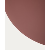 Журнальный столик Wilshire из стекла и стали терракотовый Ø80cm