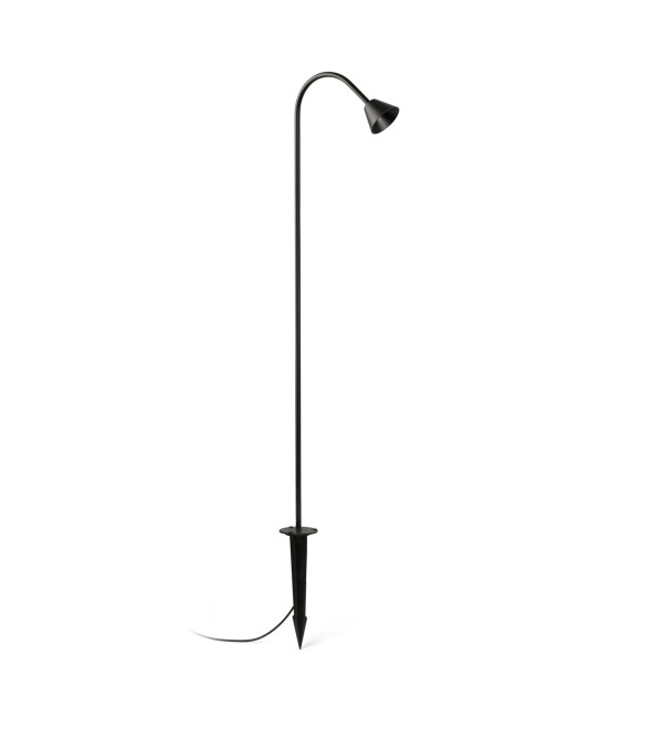 LILY 1190 Уличный маяк на штыке черный LED 3W 2700K