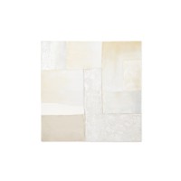 Pineda Абстрактный холст белого цвета 95 x 95 см