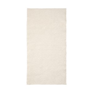 Ковер Mascarell из хлопка и полиэстера белого цвета 70 x 140 см