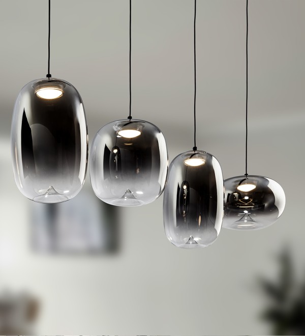 Onice Люстра 4L черно-дымчатый