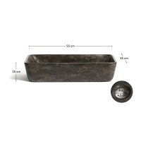 Раковина Darnen из серого мрамора 55 x 35 см