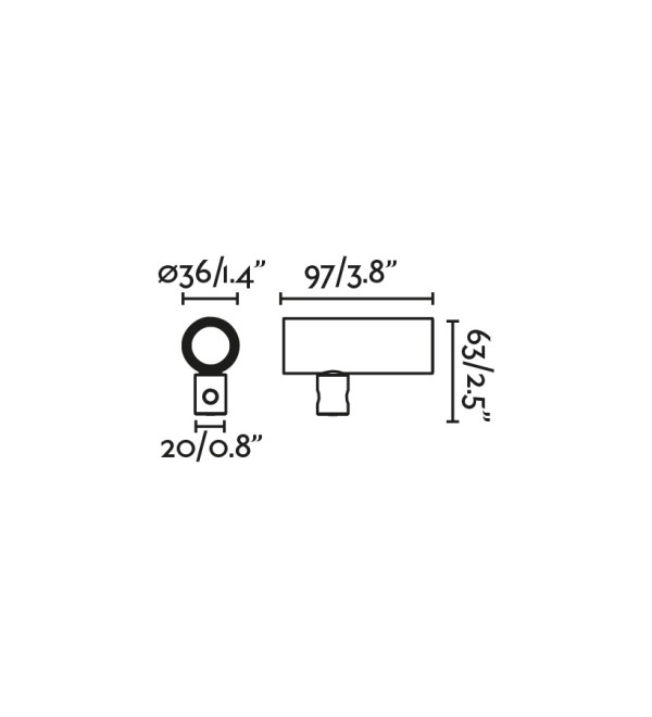 CLAP Прожектор уличный белый LED 6W 2700K 24°