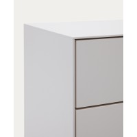 Vedrana Комод с 3 ящиками белый лак 110 x 75 см