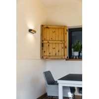 Уличный настенный светильник Doro-13 LED 2x6.5W 3000K дерево