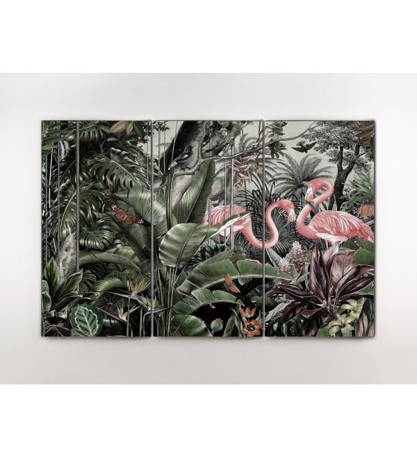 Фотография-триптих на стекле Flamencos 180x120