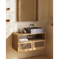 Тумба для ванной из массива тика Sabiela 86 x 45 см