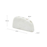 Signe Большой подсвечник из белого мрамора 12 см
