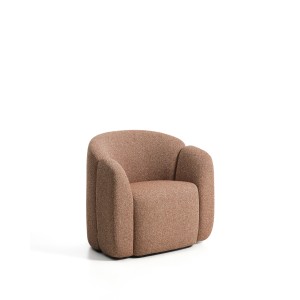 Кресло Corvena из терракотового шенилла, 85 см